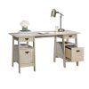 Sauder Trestle Executive Desk, Chalked Chestnut Finish