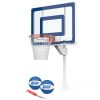 GoSports Deck-Mounted Splash Hoop ELITE Adjustable Height Inground Pool Basketball Game with Regulation Rim