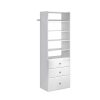 Closet Evolution WH30 Premier 25 in. W White Wood Closet Tower