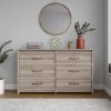 Better Homes & Gardens Rustic Ranch 6 Drawer Dresser, Gray Oak