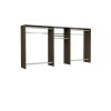 Closet Evolution TR16 Basic Hanging 60 in. W - 96 in. W Espresso Wood Closet System