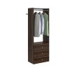 Closet Evolution TR26 Elite 25 in. W Espresso Wood Closet Tower