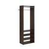 Closet Evolution TR27 Select 25 in. W Espresso Wood Closet Tower