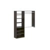 Closet Evolution TR63 Premium 36 in. W . - 60 in. W Espresso Wood Closet System