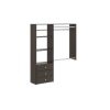 Closet Evolution TR74 Classic 36 in. W . - 60 in. W Espresso Wood Closet System