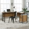 Sauder 426454 Station House L-Desk, Etched Oak Finish