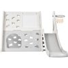 TIRAMISUBEST PPXY300099AAE Gray 5-in-1 Toddler Freestanding Climber Playset