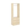 Closet Evolution HG65 Modern Raised 25 in. W Harvest Grain Wood Closet System