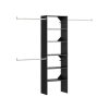 ClosetMaid 4370 Style+ 84 in. W - 120 in. W Noir Wood Closet System