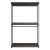 Klair Living Monica-B Monica 47 in. W Rustic Gray Wood Closet System Walk-in Closet With 1-Shelf