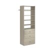 Closet Evolution GR30 Premier 25 in. W Rustic Grey Wood Closet Tower