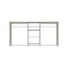 Closet Evolution GR52 Hanging 60 in. W - 96 in. W Rustic Grey Wood Closet System