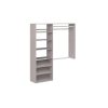 Closet Evolution GR63 Premium 36 in. W . - 60 in. W Rustic Grey Wood Closet System