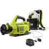 RYOBI P2870 ONE+ 18V Cordless Electrostatic 1 Gal. Sprayer Kit with (2) 2.0 Ah Batteries and (1) Charger