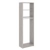 SimplyNeu SNT2-CG 14 in. W D x 25.375 in. W x 84 in. H Seashore Grey Medium Hanging Tower Wood Closet System