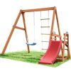 Tatayosi J-H-SW000062AAQ Outdoor Playset Backyard Activity Playground Climb Swing Set with Slide for Toddlers