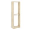 SimplyNeu SNT1-MJ 14 in. W D x 25.375 in. W x 84 in. H Wheat Double Hanging Tower Wood Closet System