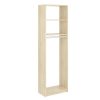 SimplyNeu SNT2-MJ 14 in. W D x 25.375 in. W x 84 in. H Wheat Medium Hanging Tower Wood Closet System