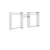 Closet Evolution WH16 Basic Hanging 60 in. W - 96 in. W White Wood Closet System