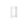 Closet Evolution WH36 Double Hang 25 in. W White Wood Closet Tower