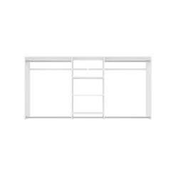 Closet Evolution WH52 Hanging 60 in. W - 96 in. W White Wood Closet System