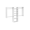 Closet Evolution WH53 Essential Deluxe 60 in. W - 96 in. W White Wood Closet System