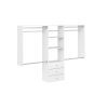 Closet Evolution WH55 Premium 60 in. W - 96 in. W White Wood Closet System