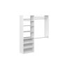 Closet Evolution WH63 Premium 36 in. W . - 60 in. W White Wood Closet System