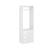 Closet Evolution WH65 Modern Raised Elite 25 in. W White Wood Closet System