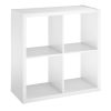 ClosetMaid 4549 30 in. H x 29.84 in. W x 13.50 in. D White Wood Large 4-Cube Organizer