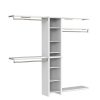 ClosetMaid 53016 Impressions Basic 48 in. W - 112 in. W White Wood Closet System