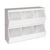 Prepac WRSM-0003-2M 36 in. H x 46 in. W x 15.75 in. D White Wood 6-Cube Organizer