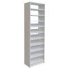 SimplyNeu SNT4-WH 14 in. D x 25.375 in. W x 84 in. H White Shoe Storage Tower Wood Closet System Kit