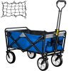 VEVOR Collapsible Wagon Cart ,Folding Wagon Cart , 176 lbs Load Beach Wagon Oversized Wheels