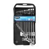 HART 15-Piece SAE Combination Wrench Set with Tool Pouch, Chrome Finish