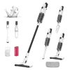 Litheli 6-In-1 Cordless Vacuum Cleaner, 10000Pa/6000Pa 2 Model Suction Powerful Lightweight Portable Handheld Stick Vacuum Cleaner with 4Ah Battery White