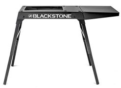 Blackstone Universal Griddle Stand with Adjustable Leg and Side Shelf - Made to fit 17” or 22” Propane Table Top Griddle