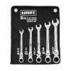 HART 5 Piece Flex Head Ratcheting Wrench Set SAE