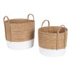 Mainstays Seagrass & Paper Rope Baskets, Set of 2, Large and Extra Large, Storage
