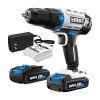 HART 20-Volt Cordless 1/2-inch Drill/Driver Kit, (2) 20-Volt 1.5Ah Lithium-Ion Batteries