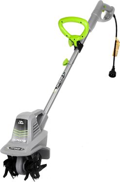 Earthwise TC70025 7.5-Inch 2.5-Amp Corded Electric Tiller/Cultivator, Grey