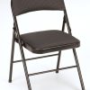 Mainstays Deluxe Fabric Padded Folding Chair, Black, 1 Count