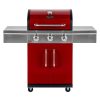 Dyna-Glo DGG424RNP-D 3-Burner Propane Gas Grill in Red