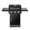 Dyna-Glo DGP397CNP-D Premier 3-Burner Propane Gas Grill in Black with Folding Side Tables