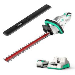 Litheli 40V 22" Cordless Hedge Trimmer + 2.0Ah Battery & Charger