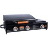 Blackstone 1860 22 in. On The Go 3-Burner Griddle in Black with Side Burner