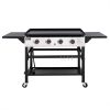 Royal Gourmet GB4002 4-Burner 36 in. Flat Top Propane Griddle Gas Grill for Outdoor Events, Camping and BBQ
