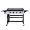 Royal Gourmet GB4003 36 in. 4-Burner Flat Top Gas Grill Griddle Liquid Propane Outdoor Griddle Station, 52,000 BTU in Black