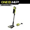RYOBI PBLSV717K ONE+ HP 18V Brushless Cordless Pet Stick Vac with Kit with Dual-Roller, 4.0 Ah HIGH PERFORMANCE Battery, and Charger