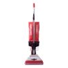 Sanitaire EURSC887E Tradition Upright Vacuum Cleaner with Dust Cup, 7 Amp, 12 in. Path, Red/Steel